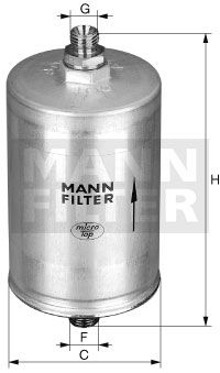 Топливный фильтр WK 830/11 MANN-FILTER –  фото 1