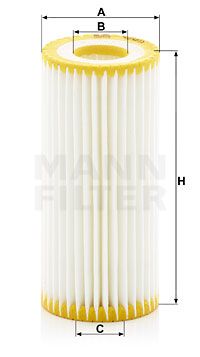 Купить HU 6013 z MANN-FILTER Масляный фильтр  Jetta 4 (1.8 TSI, 2.0 TSI)
