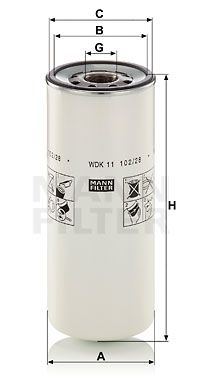 Купити WDK 11 102/28 MANN-FILTER Паливний фільтр  Вольво