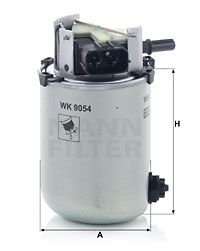 Купить WK 9054 MANN-FILTER Топливный фильтр  X-Trail 1.6 dCi