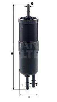 Купить WK 6030 MANN-FILTER Топливный фильтр  BMW X1 E84 (2.0, 3.0)