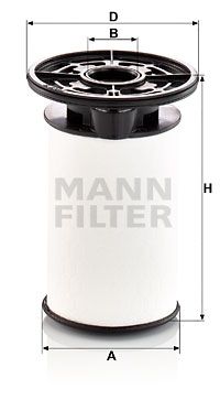 Топливный фильтр PU 7014 z MANN-FILTER –  фото 1