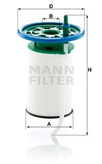 Купить PU 7015 MANN-FILTER Топливный фильтр  Боксер (2.0 BlueHDi 110, 2.0 BlueHDi 130, 2.0 BlueHDi 160)