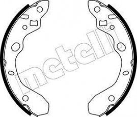 Купить 53-0214 Metelli Тормозные колодки задние Mazda 323 BJ (1.3, 1.5, 1.6, 1.8, 2.0) 
