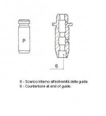 Купить 01-2512 Metelli Направляющие клапанов Примера (P10, P11, P12) (1.6, 1.8)