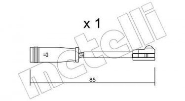 Купить SU.314 Metelli Датчик износа тормозных колодок Sprinter (1.8, 2.1, 3.0, 3.5)