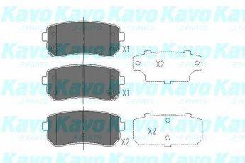 Купить KBP-4007 Kavo Тормозные колодки задние Киа Сид (1.4, 1.6, 2.0) с звуковым предупреждением износа