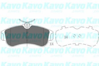 Купити KBP-6502 Kavo Гальмівні колодки передні Primera (P10, P11) (1.6, 1.8, 2.0) 