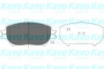 Гальмівна колодка KBP-9070 Kavo –  фото 1