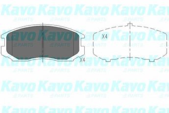 Купити KBP-5505 Kavo Гальмівні колодки передні Galant 6 (2.0, 2.0 4WD) с звуковым предупреждением износа