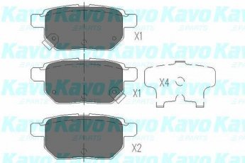 Купить KBP-9025 Kavo Тормозные колодки передние Auris с звуковым предупреждением износа