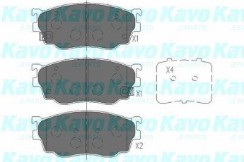 Купить KBP-4509 Kavo Тормозные колодки передние Мазда 323 БJ (1.4, 2.0) с звуковым предупреждением износа