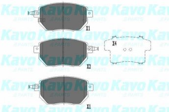 Купить KBP-6573 Kavo Тормозные колодки передние Murano 3.5 с звуковым предупреждением износа