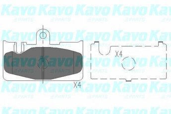 Купить KBP-9073 Kavo Тормозные колодки задние Lexus LS (430, 460) 