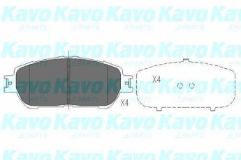 Тормозная колодка KBP-9105 Kavo –  фото 1
