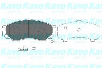 Купить KBP-5508 Kavo Тормозные колодки передние Fiesta 4 1.3 i с звуковым предупреждением износа