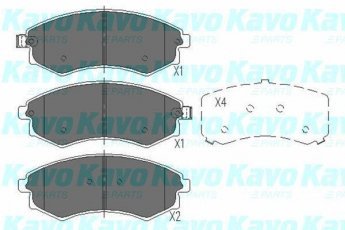 Купить KBP-3029 Kavo Тормозные колодки передние Элантра (1.6, 1.8, 2.0) с звуковым предупреждением износа