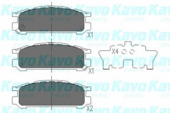 Купить KBP-8016 Kavo Тормозные колодки задние Легаси (1.8, 2.0, 2.2, 2.5) с звуковым предупреждением износа