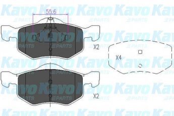 Купить KBP-4541 Kavo Тормозные колодки передние Tribute (2.0, 2.3, 3.0) 