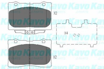 Купить KBP-2039 Kavo Тормозные колодки передние Легенда 3.5 V6 4WD с звуковым предупреждением износа