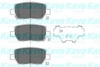 Купити KBP-2040 Kavo Гальмівні колодки задні Легенда (3.5 V6 4WD, 3.7 VTEC V6 4WD) с звуковым предупреждением износа