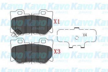 Купить KBP-6582 Kavo Тормозные колодки  Инфинити ФХ (30d AWD, 37 AWD, 50 AWD) 