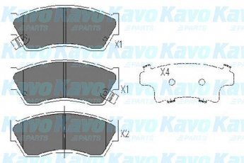 Купить KBP-8504 Kavo Тормозные колодки передние Свифт (1, 2) (1.0, 1.3, 1.6) с звуковым предупреждением износа