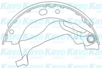 Купить KBS-9909 Kavo Тормозные колодки задние Corolla (120, 140, 150) (1.4, 1.6, 2.0) 