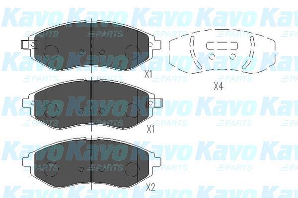 Купить KBP-1019 Kavo Тормозные колодки  Aveo (1.2, 1.4, 1.5) 