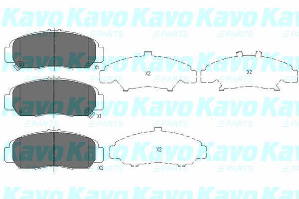 Купити KBP-2047 Kavo Гальмівні колодки  Аккорд 2.4 