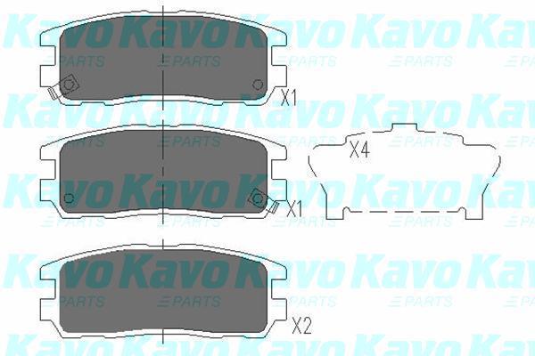 Гальмівна колодка KBP-3502 Kavo –  фото 1