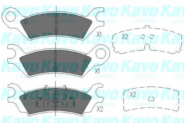 Купить KBP-4538 Kavo Тормозные колодки  Mazda 929 (2.0, 2.0 i GLX, 2.0 i Turbo) 