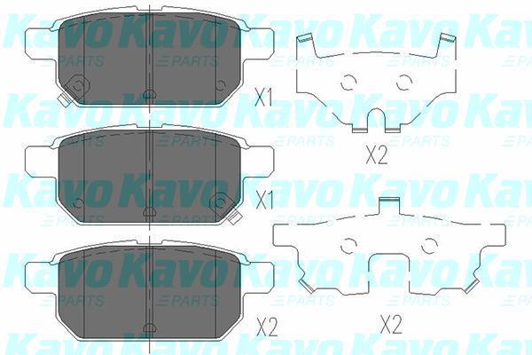 Купить KBP-8526 Kavo Тормозные колодки  Suzuki SX4 (1.4, 1.6) 