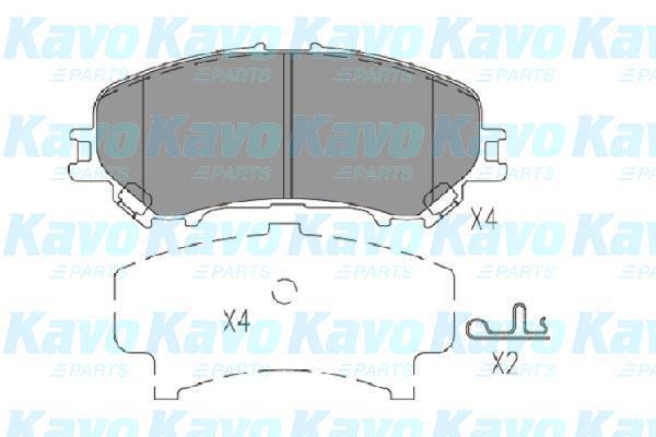 Купити KBP-6614 Kavo Гальмівні колодки  X-Trail (1.6, 2.0) 