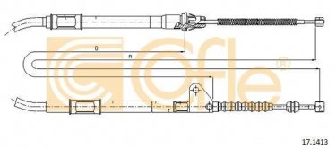Купить 17.1413 Cofle Трос ручника Avensis T22 (1.6, 1.8, 2.0)