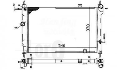 Купити 037-017-0006 DEPO Радіатор охолодження двигуна Астра Ф (1.4, 1.6, 1.7, 1.8, 2.0)
