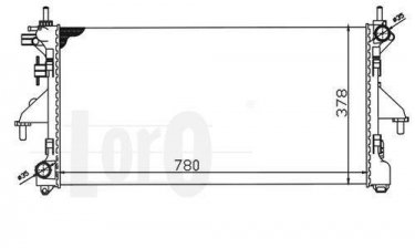 Купити 009-017-0040 DEPO Радіатор охолодження двигуна Дукато 250 (2.2, 2.3, 3.0)