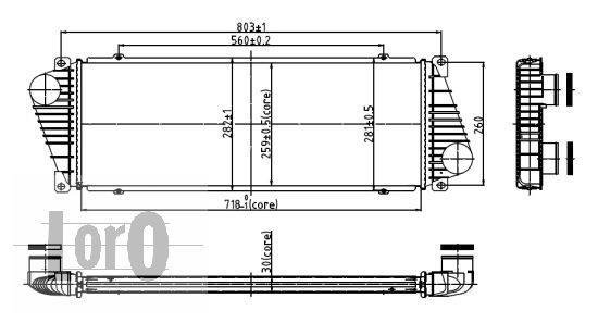 Купити 054-018-0001 DEPO Інтеркулер Фольксваген ЛТ 46 (2.5 TDI, 2.8 TDI)