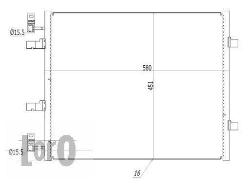 Купити 037-016-0047 DEPO Радіатор кондиціонера Vivaro 2.0 CDTI