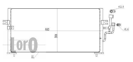 Купить 033-016-0003 DEPO Радиатор кондиционера Mitsubishi