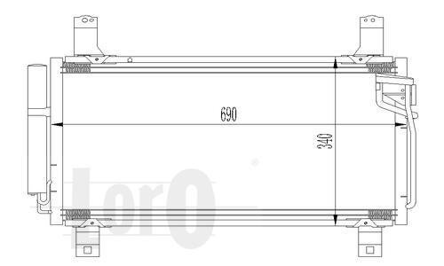 Купити 030-016-0012 DEPO Радіатор кондиціонера Mazda 6 GH (1.8, 2.0, 2.2, 2.5)