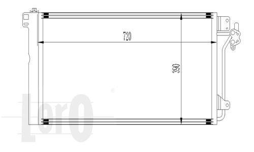 Купити 053-016-0033 DEPO Радіатор кондиціонера Мультівен (1.9, 2.0, 2.5, 3.2)