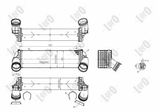 Купити 004-018-0009 DEPO Інтеркулер БМВ Х6 (Е71, Е72, Ф16) (3.0, 4.4)