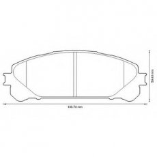 Купити 572655B BENDIX Гальмівні колодки  Lexus RX (2.7, 3.5) 
