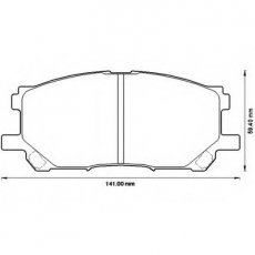 Купити 572562B BENDIX Гальмівні колодки  Lexus RX (3.0, 3.3, 3.5) 