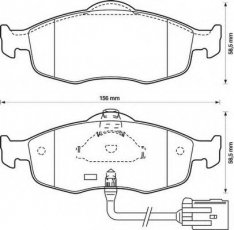 Купити 571522B BENDIX Гальмівні колодки  Ескорт 6 RS Cosworth 