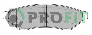 Купити 5000-1986 PROFIT Гальмівні колодки задні Epica (2.0, 2.0 D, 2.5) без интегрированного датчика износа
