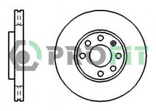 Купить 5010-1041 PROFIT Тормозные диски Zafira A 2.0 DI 16V