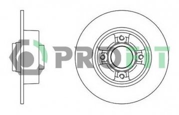 Купити 5010-1369 PROFIT Гальмівні диски Кліо 3 (1.1, 1.4, 1.5, 1.6, 2.0)