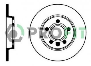 Гальмівний диск 5010-1012 PROFIT фото 1